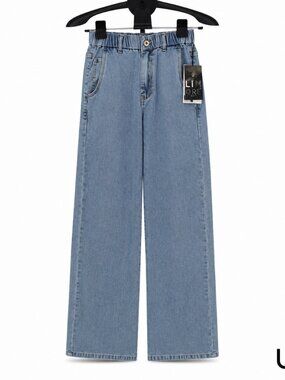 LIMORE Women’s Light Wash Wide Leg Jeans NWT | High Rise Denim